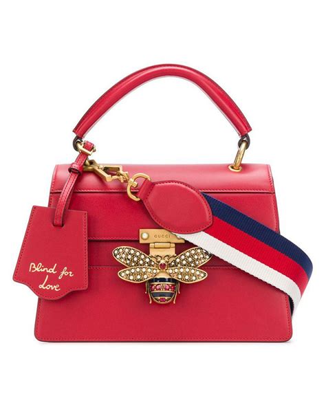 gucci bee embellished shoulder bag